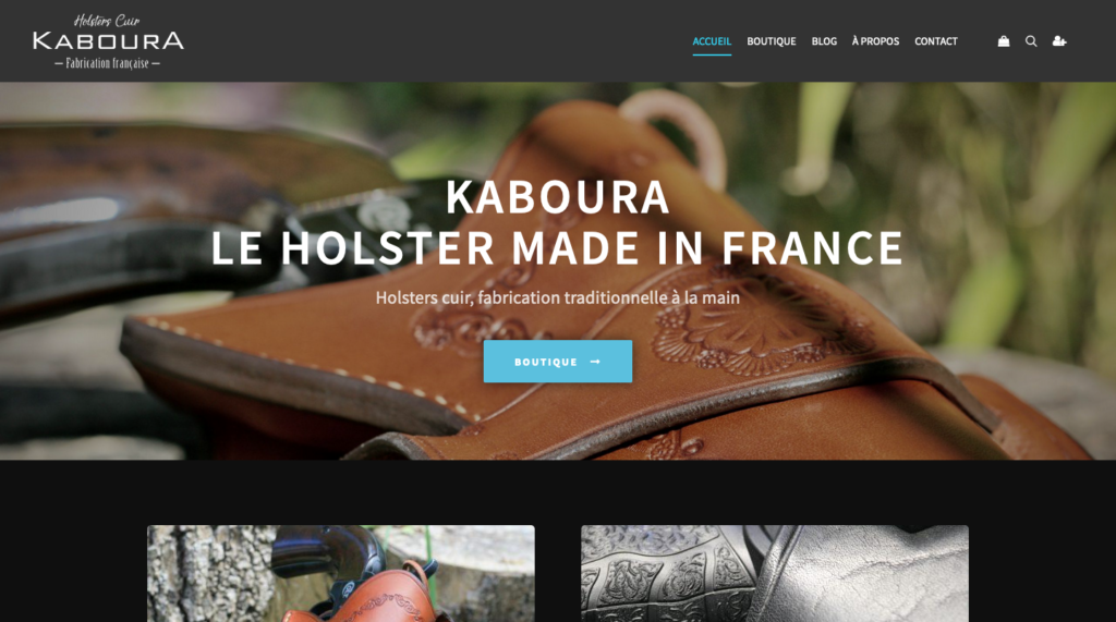 KabourA, le holster made in France par l'atelier cuir TiipiiK